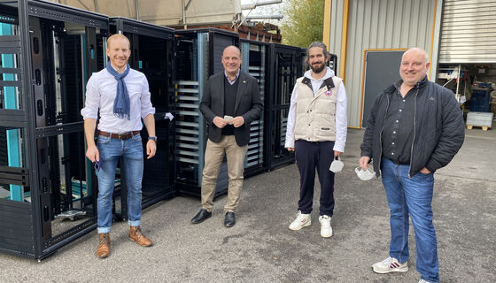 Heiko Ihrig, Daniel Born MdL, Julian Weth, Jürgen Geschwill (vlnr) | Bild: Christian Soeder