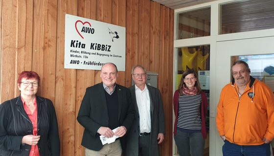 Gabi Rolland, Daniel Born, Rainer Luithardt, Kathrin Armbruster, Lutz Stegner (vlnr)